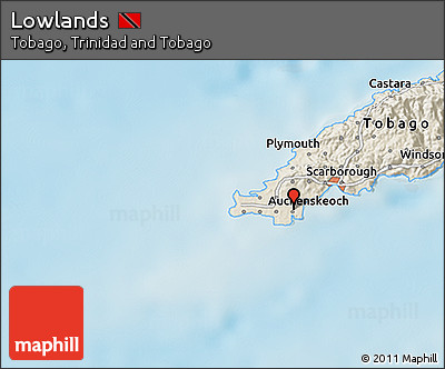 Shaded Relief 3D Map of Lowlands