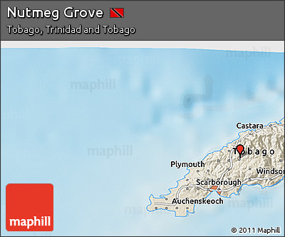 Shaded Relief 3D Map of Nutmeg Grove