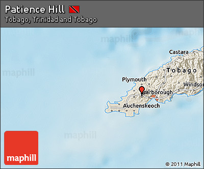 Shaded Relief 3D Map of Patience Hill