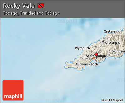 Shaded Relief 3D Map of Rocky Vale
