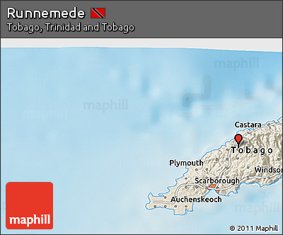 Shaded Relief 3D Map of Runnemede