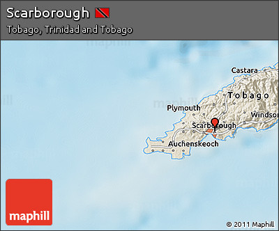 Shaded Relief 3D Map of Scarborough