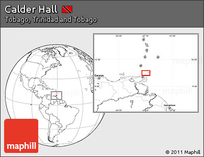 Blank Location Map of Calder Hall