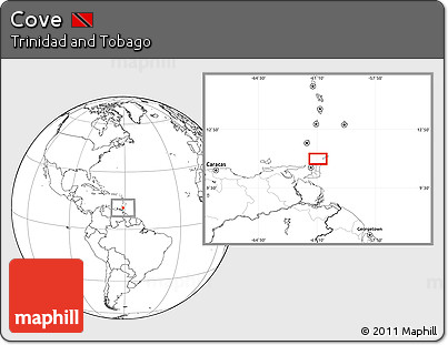 Blank Location Map of Cove