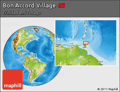 Physical Location Map of Bon Accord Village