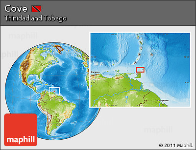 Physical Location Map of Cove
