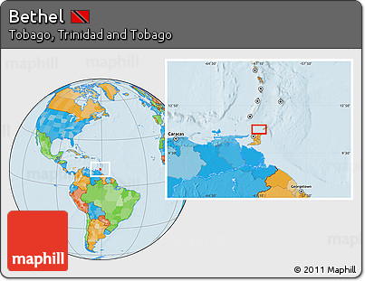 Political Location Map of Bethel