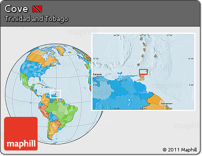 Political Location Map of Cove