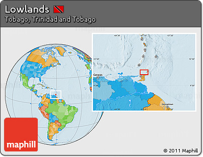 Political Location Map of Lowlands