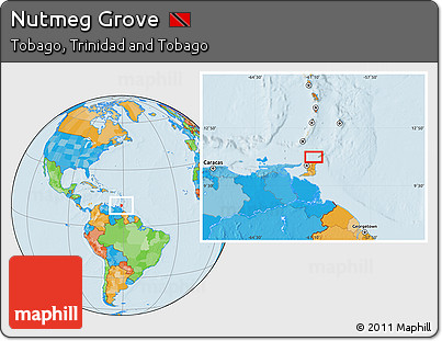 Political Location Map of Nutmeg Grove