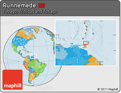 Political Location Map of Runnemede