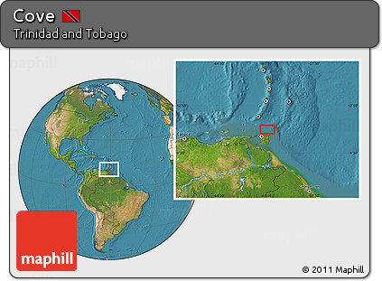 Satellite Location Map of Cove