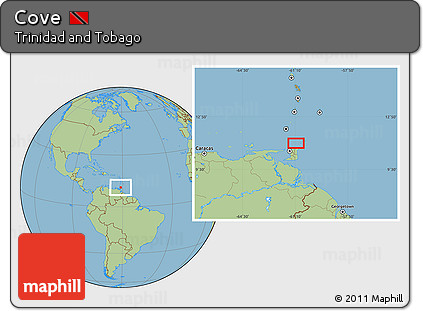 Savanna Style Location Map of Cove