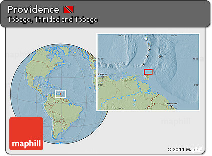 Savanna Style Location Map of Providence, hill shading
