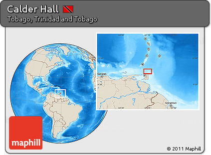 Shaded Relief Location Map of Calder Hall