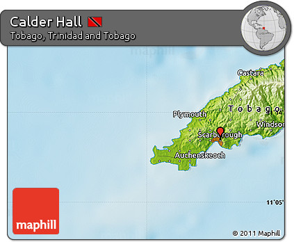 Physical Map of Calder Hall