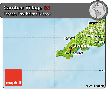 Physical Map of Carnbee Village