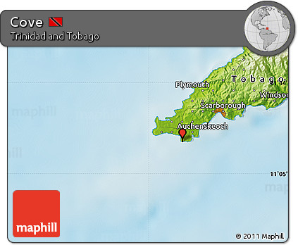 Physical Map of Cove