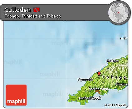 Physical Map of Culloden