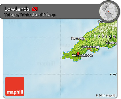 Physical Map of Lowlands