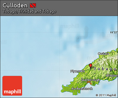 Physical Map of Culloden