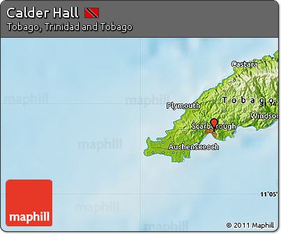 Physical Map of Calder Hall
