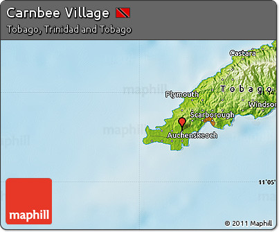 Physical Map of Carnbee Village