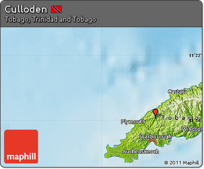 Physical Map of Culloden