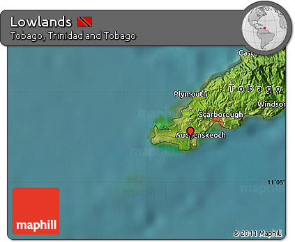 Satellite Map of Lowlands