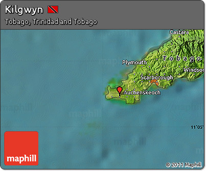 Satellite Map of Kilgwyn