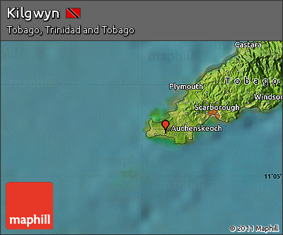 Satellite Map of Kilgwyn