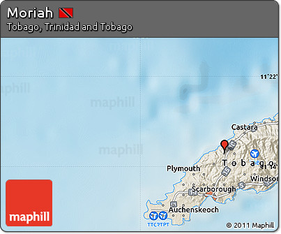 Shaded Relief Map of Moriah