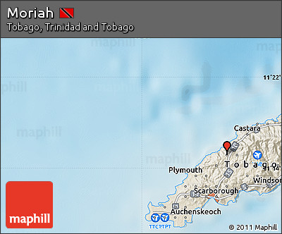 Shaded Relief Map of Moriah