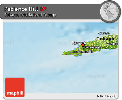 Physical Panoramic Map of Patience Hill