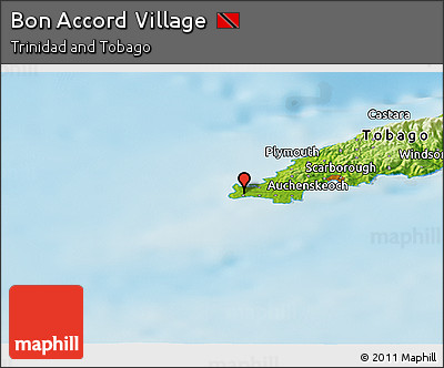 Physical Panoramic Map of Bon Accord Village