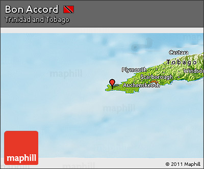 Physical Panoramic Map of Bon Accord