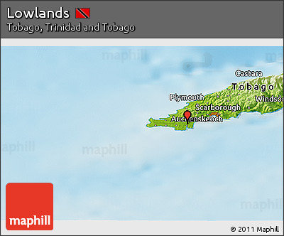 Physical Panoramic Map of Lowlands