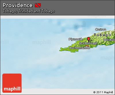 Physical Panoramic Map of Providence