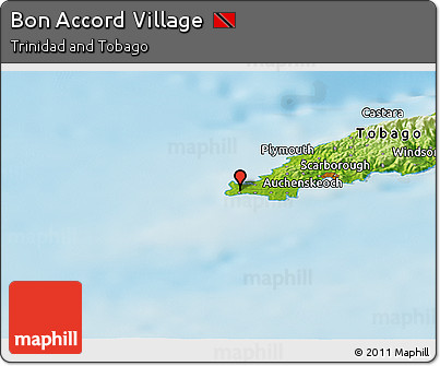 Physical Panoramic Map of Bon Accord Village
