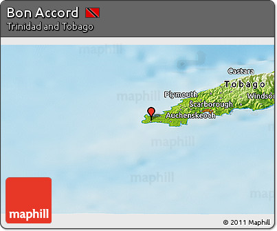 Physical Panoramic Map of Bon Accord