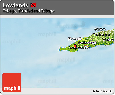 Physical Panoramic Map of Lowlands