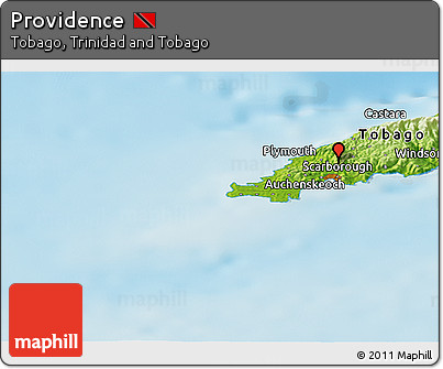Physical Panoramic Map of Providence