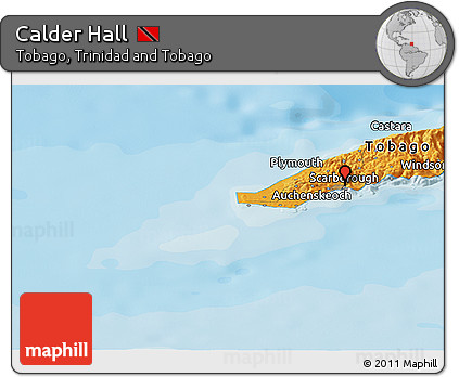 Political Panoramic Map of Calder Hall