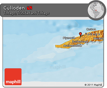 Political Panoramic Map of Culloden
