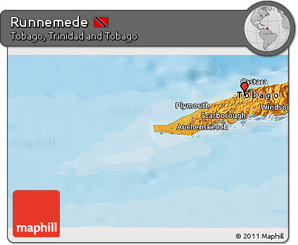 Political Panoramic Map of Runnemede