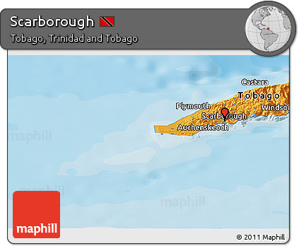 Political Panoramic Map of Scarborough