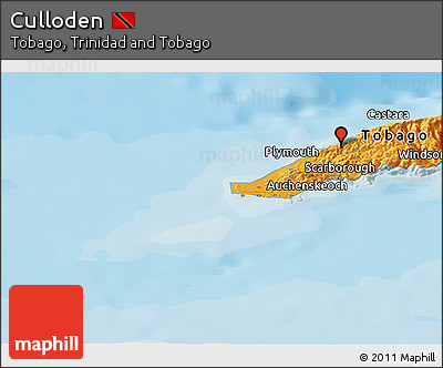 Political Panoramic Map of Culloden