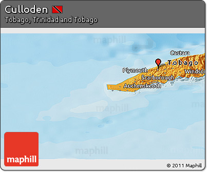 Political Panoramic Map of Culloden