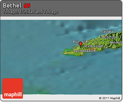 Satellite Panoramic Map of Bethel