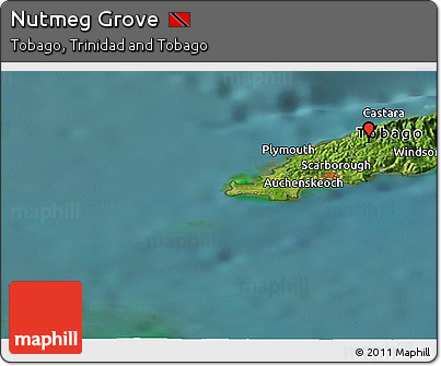 Satellite Panoramic Map of Nutmeg Grove